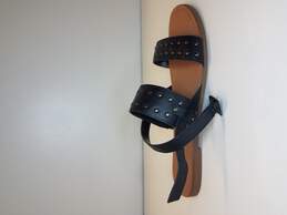 Vince Camuto Women's Black Rickita Studded Leather Sandals Sz11