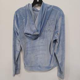 Pink Victoria's Secret Blue Hooded Fill Zip Jacket Women's Size S alternative image