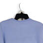 Womens Blue Crew Neck Long Sleeve Pullover Sweatshirt Size Small image number 4