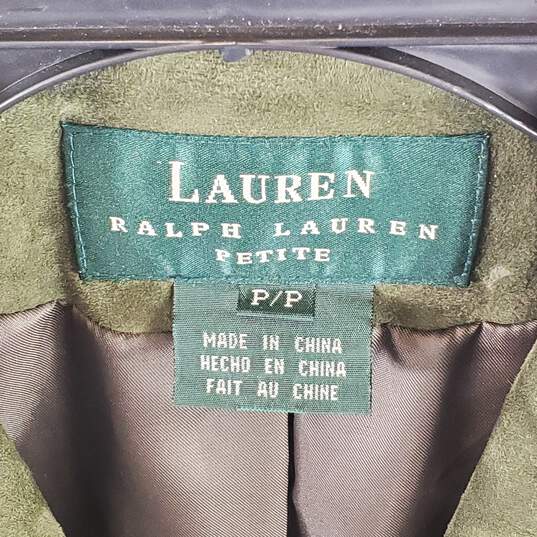 Lauren Ralph Lauren Women Green Suede Blazer P image number 2