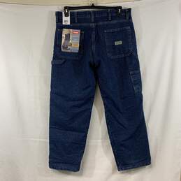 Men's Medium Wash Wrangler Fleece-Lined Carpenter Jeans, Sz. 34x30 alternative image
