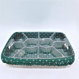 Longaberger Hostess Serving Tray Basket With Plastic Liner 10 Sections