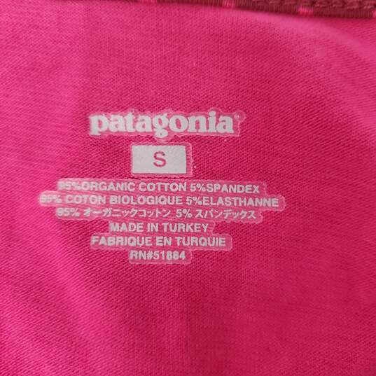 Patagonia WM's Margot All Over Heart Print Red & Pink Organic Cotton Dress Size SM image number 3