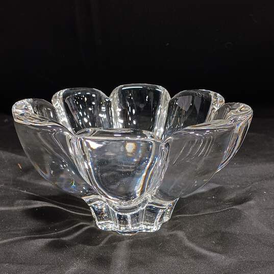 Vintage Mikasa Zinnia Clear Crystal Bowl/Dish image number 4