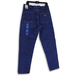 NWT Mens Blue Denim Medium Wash Straight Leg Jeans Size 33X32 alternative image