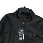 NWT AG Milano Mens Black Mock Neck Long Sleeve Full-Zip Bomber Jacket Size XL image number 3