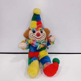 Vintage Cuddle Wit Creation Circus Clown Plush Doll