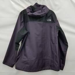 The North Face Hyvent Black Purple Waterproof Hooded Full Zip Jacket Size M alternative image