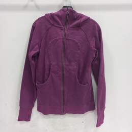 Lululemon Purple Full Zip Activewear Jacket Women's Size 8