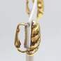 Christian Dior Gold Tone Crystal Clip-On Earrings W/COA 6.0g image number 3