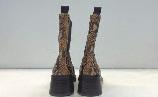 Sam Edelman Dasha Snake Print Boots Tan 8.5 image number 3