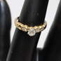 14K Yellow & White Gold Diamond Accent Ring Size 6.75 - 2.1g FOR SETTING image number 1