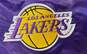 NBA Men's Purple/Gold Satin LA Lakers Jacket- 3XL image number 4