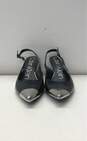 Calvin Klein Reina Patent Slingback Pump Heels Black 8 image number 2