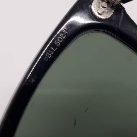 Vintage Bausch & Lomb Ray-Ban BL5024 Original Glossy Black Wayfarer Sunglasses image number 6