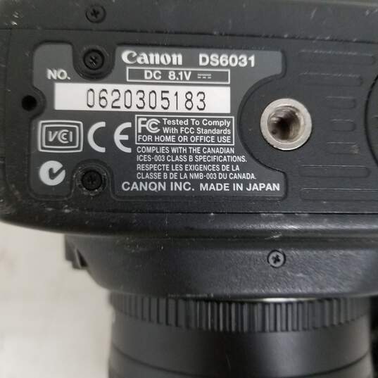 UNTESTED Canon EOS 10D 6.3MP Digital SLR Camera Black 28-80 Lens image number 5