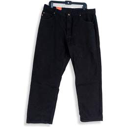 NWT Red Kap Mens Black Denim 5-Pocket Design Straight Leg Jeans Size 40x30