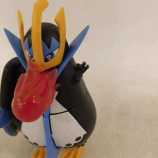 Very Rare 2007 Pokemon Empoleon 5.5in Real Attack Figure + 2007 Jakks Piplup image number 2