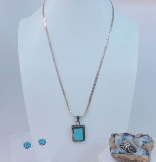 925 Sterling Silver & Turquoise Jewelry image number 1