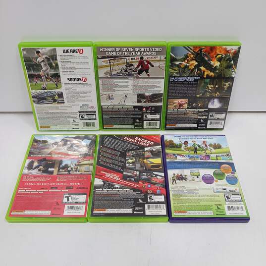 Bundle of 6 Xbox 360 Video Games (1 Kinect Game) image number 2