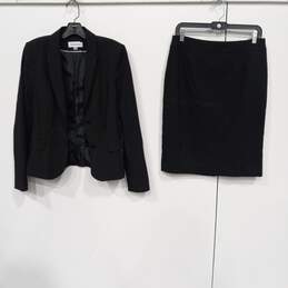 Women's Black 2Pc. Calvin Klein Skirt & Blazer Size 8