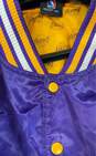 NBA Men's Purple/Gold Satin LA Lakers Jacket- 3XL image number 6