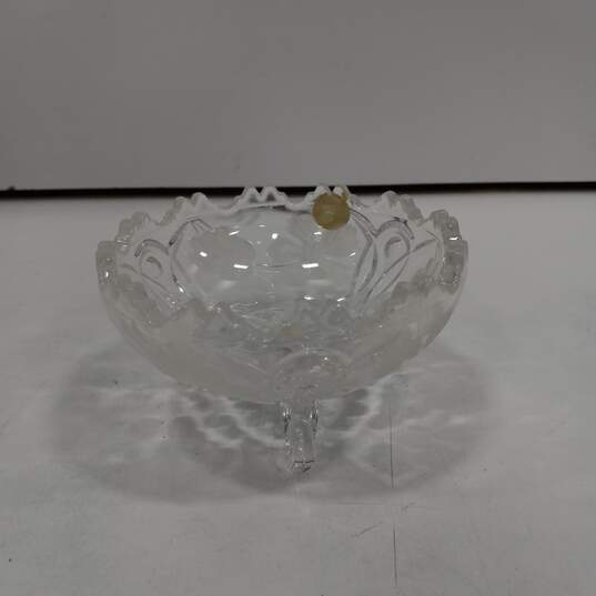 Lot of 3 Assorted Crystal Candy Dishes image number 4