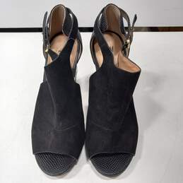H&M Women's Black Peep Toe Cone Heel Pumps Size 40