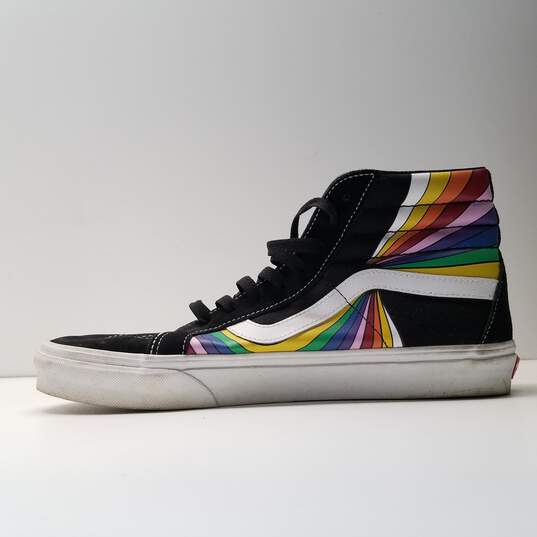 Buy the Converse Black/Rainbow Streak Sneakers Men's Size 11 | GoodwillFinds