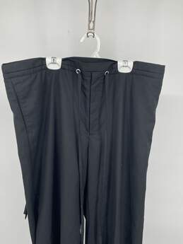 Ato Mens Black Elastic Waist Drawstring Jogger Pants Size L T-0556011-B alternative image