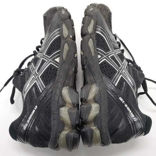 Asics Women's Gel Kayano 17 T150N Black Running Shoes Sneakers  Size 8 image number 3