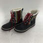 Womens Elsa Multicolor Round Toe Waterproof Lace Up Snow Boots Size 9 image number 3