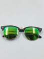 Ray-Ban Tortoise Clubmaster Mirrored Sunglasses image number 1
