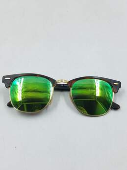 Ray-Ban Tortoise Clubmaster Mirrored Sunglasses