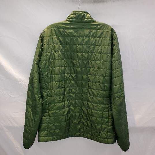 Patagonia Green & Yellow Full Zip Puffer Jacket Men's Size L image number 2