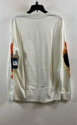 NWT Nike Mens White Crew Neck Long Sleeve Pullover T-Shirt Size Medium alternative image
