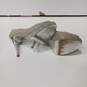 Women's Michael Kors Silver Glitter Open Toe Heels 7.5M image number 6