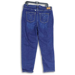 NWT Womens Blue Denim 5-Pocket Design Straight Leg Jeans Size 16/33AC alternative image