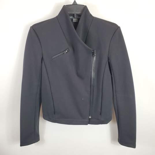 Armani Exchange Women Black Asymmetrical Jacket M image number 1