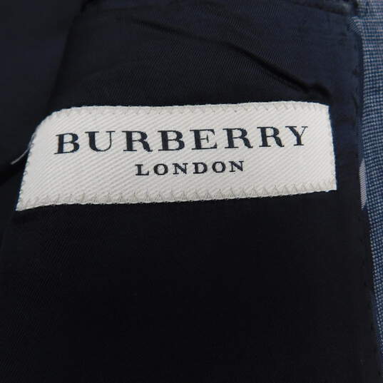 Certified Authentic Burberry London Milbury Suit Grey Virgin Wool Mini Houndstooth Blazer & Trousers Size 52R with COA image number 10