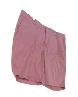 Mens Pink Flat Front Regular Fit Pockets Chino Shorts Size 22 alternative image