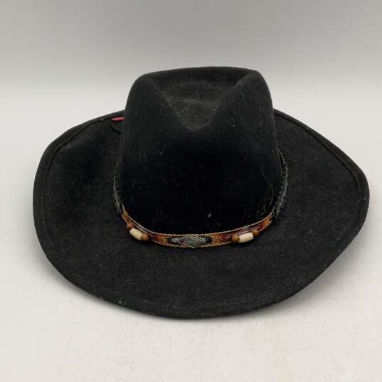 Lot Of 2 Bullhide Mens Black Wide Brim Western Cowboy Hats Size Large image number 5