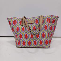 Kate Spade Multicolor Michelle Cabana Tile Tote Handbag