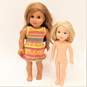 American Girl Lea Clark 2016 GOTY Doll in Meet Dress w/ Camille Wellie Wisher image number 1