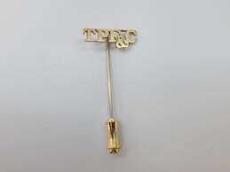 10K Yellow Gold TPF&C Personalized Stick Pin 1.0g