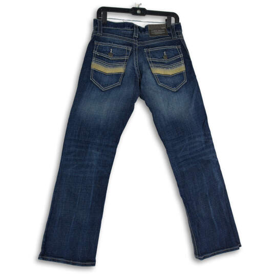 NWT Womens Blue Flex Denim Medium Wash Coin Pocket Straight Jeans Size 29 image number 2