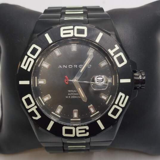 Men's Android Tritium Stainless Steel Watch image number 2