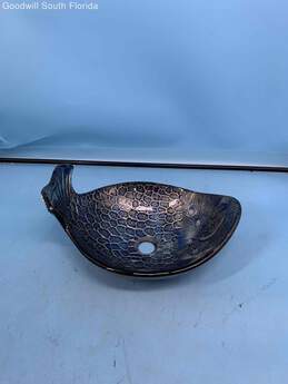 Blue Whale Fish Pattern Tempered Glass Bathroom Decorative Vessel Sink Bowl