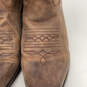 Womens Brown Leather Pointed Toe Modern Cowboy Western  Boots Size 10 image number 4