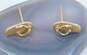 14K Yellow Gold Flip Flop Earrings 1.5g image number 3